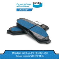 Bendix Front Brake Pads for Mitsubishi Evo 5,6,7,8,10 (Brembo) GSR, Brembo F50 (DB1678)