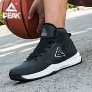 รองเท้าบาสเก็ตบอล Peak สำหรับผู้ชาย ฤดูหนาว พื้นยาง รองเท้ากีฬาแบบสวมสูง เวอร์ชั่นกลางแจ้ง รองเท้าสำ