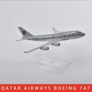 16cm Qatar 747 B747 Diecast Metal Alloy Display Toy Decoration Collection Children's Gift
