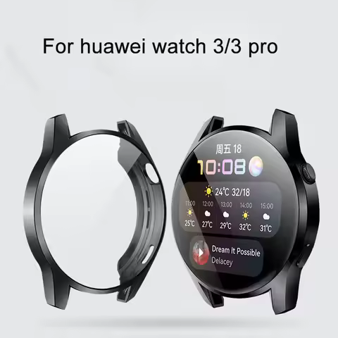 Fashion TPU Full Screen Protector Cover Case For huawei watch3 46mm /3 pro Smart Watch Bumper Shell 
