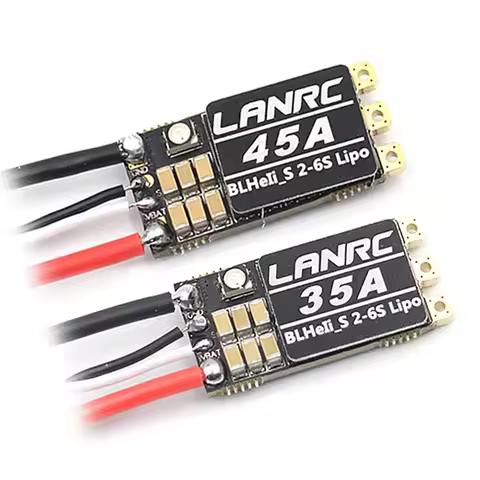 LANNRC BLHeli_S 35A/45A Brushless ESC Built-in Programmable RGB LED D-Shot 150/300/600 ONESHOT125 2-