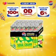 [SALE TẾT] Combo 2 Thùng 24 Lon Pepsi Vị Chanh Không Calo và 7UP Soda Chanh Không Calo Không Đường (