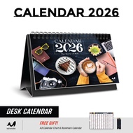 [ MENAAMI ] 2026 KALENDAR MEJA + CUTI UMUM + TAHUN HIJRAH DESK TABLE CALENDAR PLANNER #MENAAMI