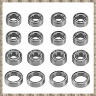 (VJIM) 16Pcs Ball Bearing Set Model Car Ball Bearing for TT02 TT-02 TT02D TT-02D 1/10 RC Car Upgrade