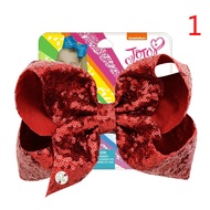 Jojo 8Inch Sequin Hair Bow Hair Clip  Sequin Gradient Bow Hair Clips - Large Size