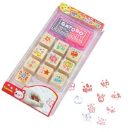 Teacher's Comment Stamp Cartoon Cute Wooden Kindergarten Children's Reward Stamp Student Praise Enco