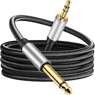 Tangrenshop 3.5mm To 6.5mm Large 2 Core Male To Male Stereo Audio Connection Cable