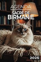Agenda 2025 - Sacré de Birmanie: Journalier | 2 jours par page | Format A5 | Couverture Souple | 194