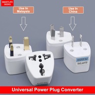 Universal 3 Pin Plug Adaptor 2 Pin US EU CHINA Multi Pin To Malaysia 3 Pin UK International Adapter-