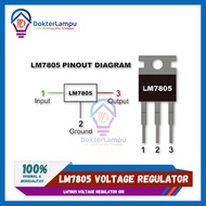 LM7805 Voltage Regulator ORI