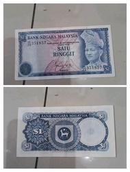 rm1 ismail md Ali banknote 3rd third series Siri 3 Duit lama 1 ringgit antique bank negara Malaysia 
