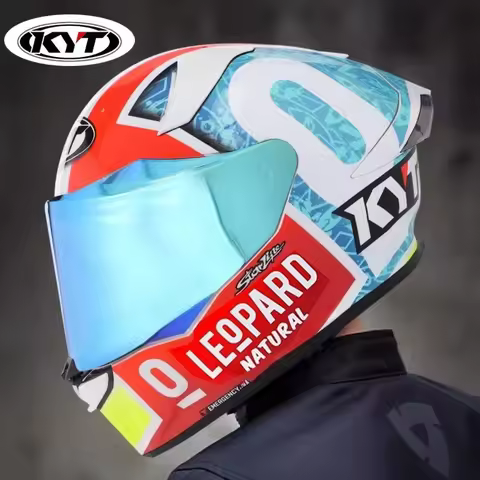 Original KYT R2R Motorcycle Helmet Road Racing Double Visor Helmets DOT ECE2206 Casco KYT Double D V