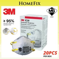 (20PCS) 100% ORIGINAL AUTHENTIC 3M 8210 N95 Particulate Respirator Head Loop Face Mask Anti Haze Mas