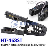 HT-468ST 4P/6P/8P Telecom Crimping Tool with Tester