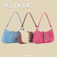 Hellen bag  กระเป๋า shoulder bag ดีเทลเข็มขัดสุดฮิต osoi ( มี 2 สาย สั้น-ยาว)