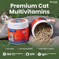 ULTRACAT Cat Multivitamins & Supplement Nutrition With Prostbiotic,IgG,Q10 by VetStates SG Chicken&F