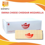 Emina Cheese Cheddar Mozzarella 2kg | Mozzarella Cheese Block