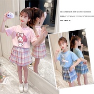 ชุดกระโปรงเด็กผู้หญิงเข้าเซตเสื้อ+กระโปรงF8099