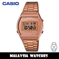 (100% Original) Casio B640WC-5A Digital Vintage Youth Rose Gold-Tone Stainless Steel Watch B640WC B6