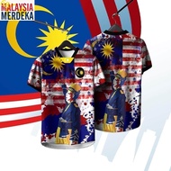 [Merdeka 68] Free Custom Name Merdeka Clothes 68 Year T Shirt Sublimation T Shirt Merdeka Dress Subl