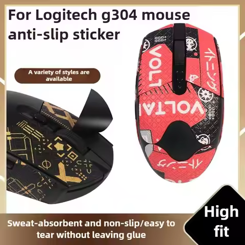Anti-Slip Mouse Grip Tape & Skate Sticker for Logitech G304/G PRO - Sweat-Absorbing & Durable