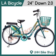 จักรยานแม่บ้าน  LA Bicycle รุ่น City Dawn 2.0 24 ชมพูเข้ม One