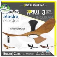 [Real reviews]ALASKA BuraH / CuraH Designer Ceiling Fan 43/52" with optional Dimmable SAMSUNG LED