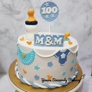 6inch Baby 100 Days Cake