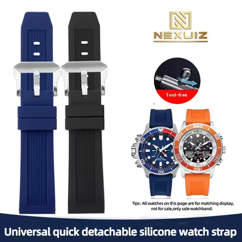 Universal Sports Silicone Watch Accessories For Citizen Promaster Series CC3060-10 BJ2167 Rubber Wat