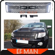 4x4 Ford Ranger T6 Front Bumper Grille Grill Matt Black With Led Light With FORD Logo Depan Salung Ada Lampu 4WD