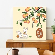 Custom art M2 30x30cm withframe Everything Good Luck Digital Oil Painting diy Filling Water Oil Pain