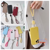 Phone Case For Samsung Galaxy A53 A33 A23 A13 5G 4G Soft Cover With Anti-lost Rope Lanyard Colorful 