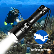 COD YUPARD Senter selam anti air tahan 20 jam Diving super terang LED Waterproof L2 1200 Lumens G300