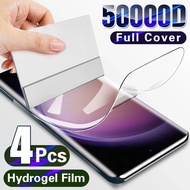 4Pcs Hydrogel Film For Samsung Galaxy S23 S20 S21 S22 S24 Plus Ultra FE Note 9 20 10 Plus A52S A53 A51 A50 A21S Screen Protector