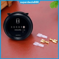 [Fast Arrival] Digital Hour Meter 6V-80V Machinery Timer Waterproof Quartz Timer Hourmeter Hour Coun