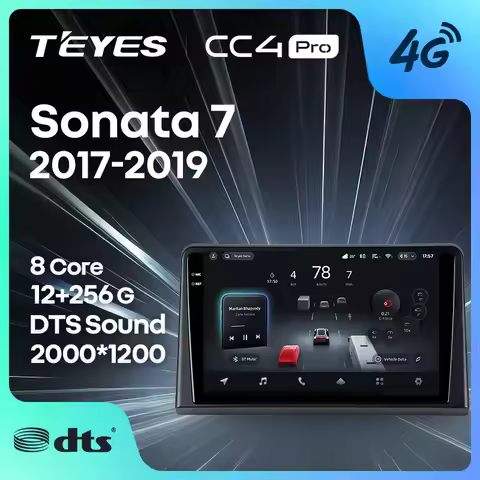 TEYES CC4 PRO For Hyundai Sonata 7 LF 2017 - 2019 CarPlay Android Auto 2DIN Autoradio Car play Radio