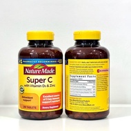 Nature Made Super C มาพร้อม Vitamin D3&Zicn วิตามินนำเข้ามาจากอเมริกาแท้100% พร้อมส่งที่ไทย