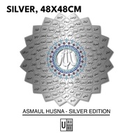 3D Metal 99 Names of Allah Wall Art - islamic wall decor muji style asmaul husna black gold