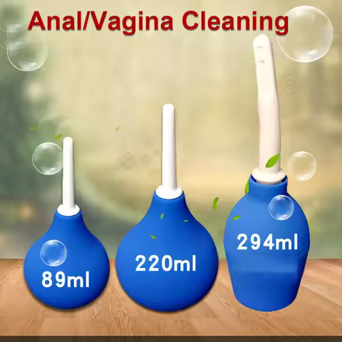 Enema Bulb Syringe Medical Rubber Enema Irrigator Female Vagina Anal Douche Cleaner for Feminine Hyg