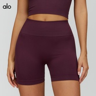 alo Seamless Tight High Waist Yoga Shorts Peach Hip Women Hip Lift Fitness Shorts Outdoor Running Sh