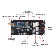 QCC3034 Bluetooth 5.1 Lossless Decoding Board PCM5102A Modified Amplifier Audio DIY Zero Noise Suppo