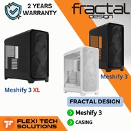 Flexi Tech Fractal Design Meshify 3 /Meshify 3 XL Black TG Light Tint/White TG Clear Tint