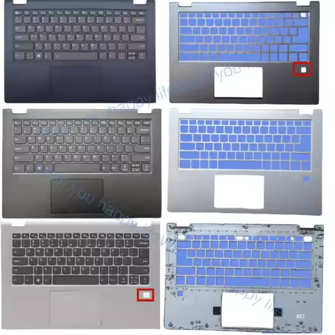 L... US Keyboard For Lenovo IdeaPad C340-14 IWL IML API Flex-14 Palmrest Upper Cover