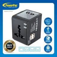 ✖✐PowerPac Travel Adapter With USB Charger (PP7979)charger cable