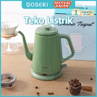 SOSEKI Electric Kettle Water Heater 1L /1000W Hot Water Kettle Stainless Steel Hot Water Kettle/