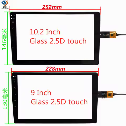 2.5D glass touch screen digitizer glass sensor GPS Car Radio Multimedia Video Player Navigation GPS 