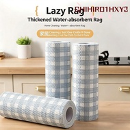 CHIHIRO1HXY3 1Roll/400Sheets One-Time Dishcloth, Thickened Dry Wet Dual-Use Disposable Lazy Cleaning