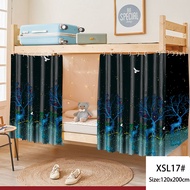 2024 Style Student Black Bunk BedsBed Curtain Double Deck Curtain Cover Student Shading Curtain Stud