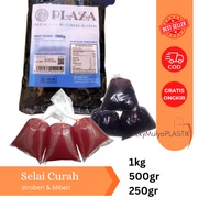 PLAZA Strawberry Jam - Blueberry Jam Bread and Cake Topping Strawberry Blueberry Jam Repack