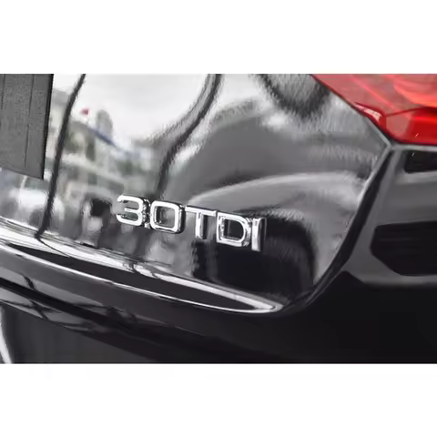 Car Tail Rear Trunk Sticker For Audi A4 A5 A6 ABS 1.9 2.0 2.5 2.7 3.0 4.0 30 35 40 45 50 55 TDI Badg